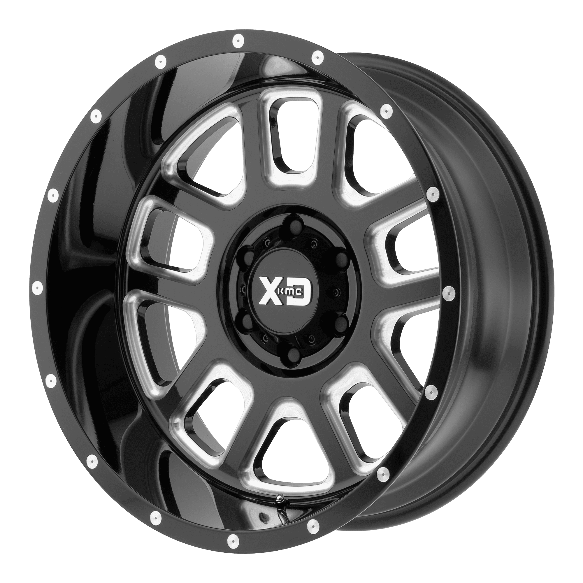 KMC-XD Wheels XD82822450376N XDWXD82822450376N DELTA 22x14 5x127.00 GLOSS  BLACK MILLED (-76 mm)