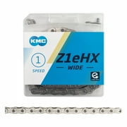 KMC Z1eHX Wide Chain - Single Speed 1/2 x 1/8, 112 Links, Silver