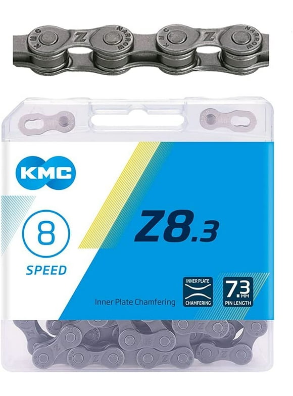 KMC Z8.3 Bike Chain 7/8 Speed, 116 Links, Road/Mountain Bicycle Chain Z7 Upgrade