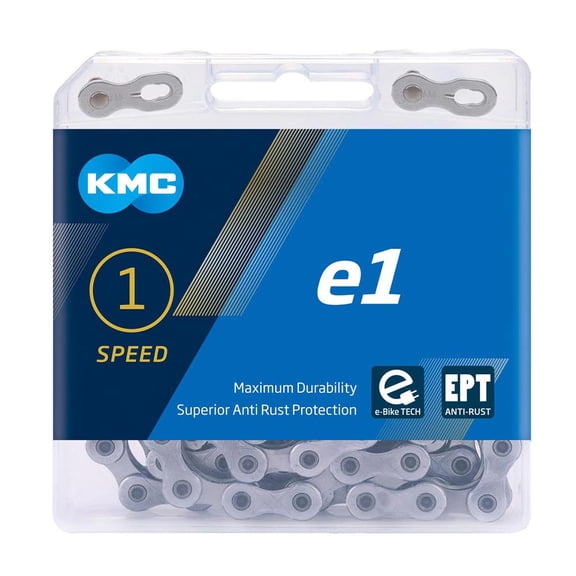 KMC Unisex's E1 Ept Chain 110 Link Dark Silver