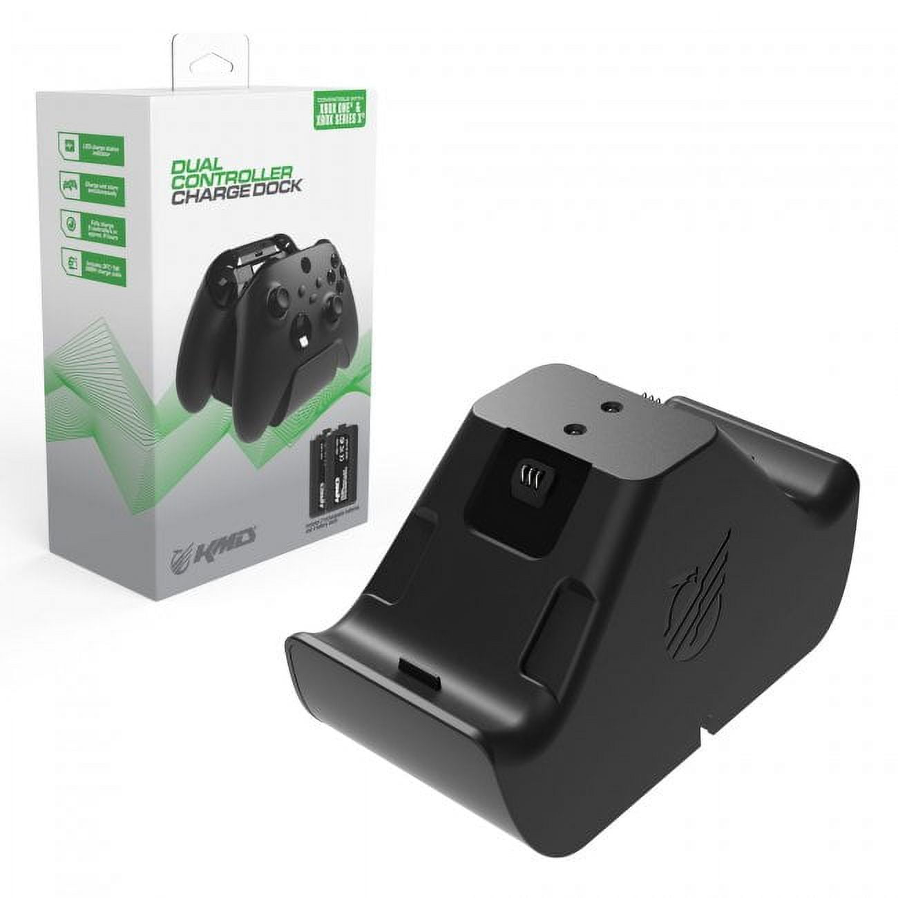 KMD Dual Controller Charge Dock with 2x Battery Packs for Xbox One