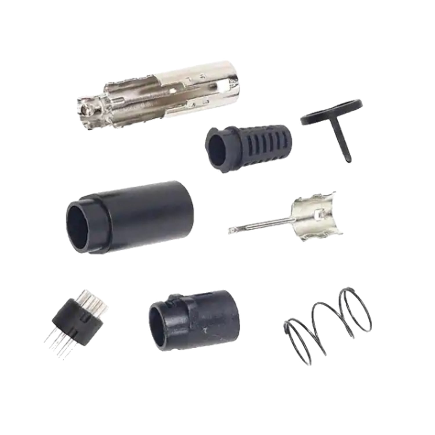 KMDLAX-8P Circular 8 Position Connector Plug, Male Pins Solder Cup ...