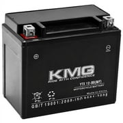 KMG 12V Battery Compatible with Honda 1000 VTR1000F Super Hawk 1997-2000 YTX12-BS Sealed Maintenance Free Battery High Performance 12V SMF Replacement Powersport Battery