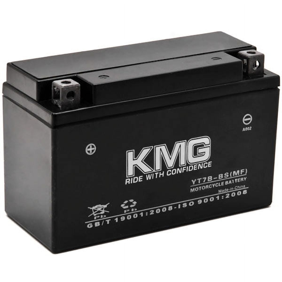 KMG Battery Compatible with Suzuki 400 DR-Z400 E S SM 2000-2012 YT7B-BS Sealed Maintenance Free Battery High Performance 12V SMF OEM Replacement Powersport Motorcycle ATV Scooter Snowmobile