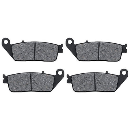 KMG Front Brake Pads Compatible with 1990-1993 Honda VFR 750 F - Non-Metallic Organic NAO Brake Pads Set