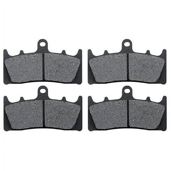 KMG Front Brake Pads Compatible with 2001-2002 Suzuki GSXR 1000 - Non-Metallic Organic NAO Brake Pads Set