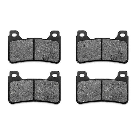 KMG Front Brake Pads Compatible with 2006-2007 Honda CBR 1000 RR - Non-Metallic Organic NAO Brake Pads Set