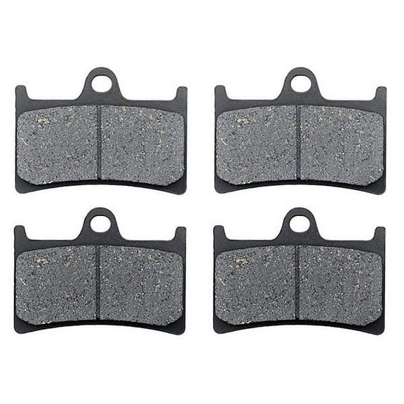 KMG Front Brake Pads Compatible with 2006-2009 Yamaha XV 1900 Roadliner Midnight - Non-Metallic Organic NAO Brake Pads Set