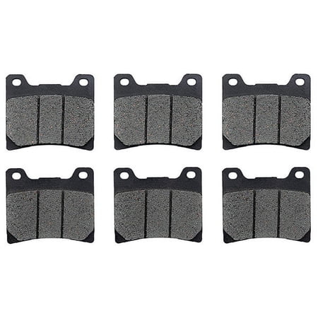 KMG Front + Rear Brake Pads Compatible with 1983 Yamaha XJ 900 RK Seca - Non-Metallic Organic NAO Brake Pads Set