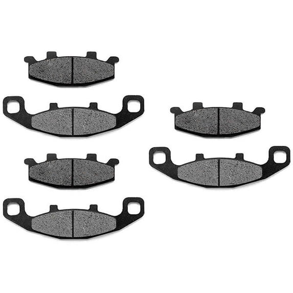 KMG Front + Rear Brake Pads Compatible with 1988-1996 Kawasaki ZX600 Ninja 600R - Non-Metallic Organic NAO Brake Pads Set