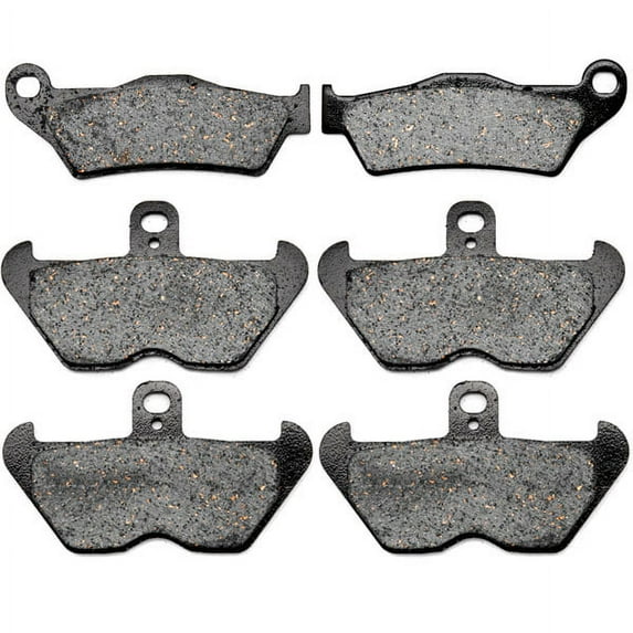 KMG Front + Rear Brake Pads Compatible with 1997-2000 BMW R 850 C - Non-Metallic Organic NAO Brake Pads Set