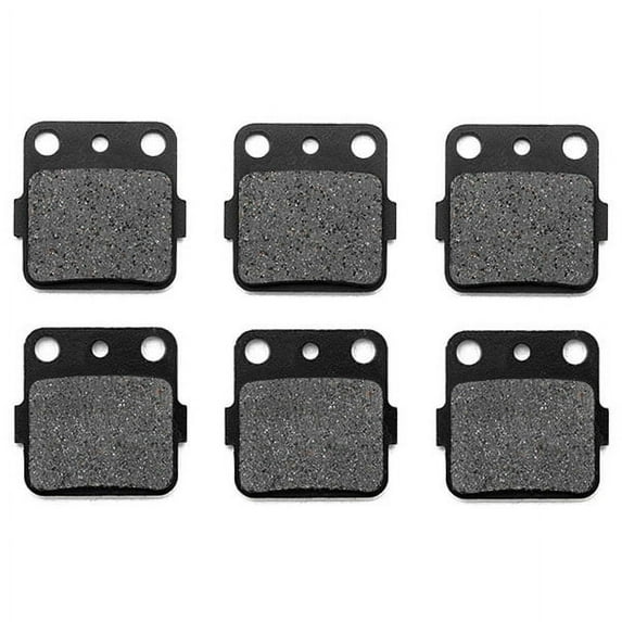 KMG Front + Rear Brake Pads Compatible with 2001-2005 Yamaha YFM 660 Raptor - Non-Metallic Organic NAO Brake Pads Set