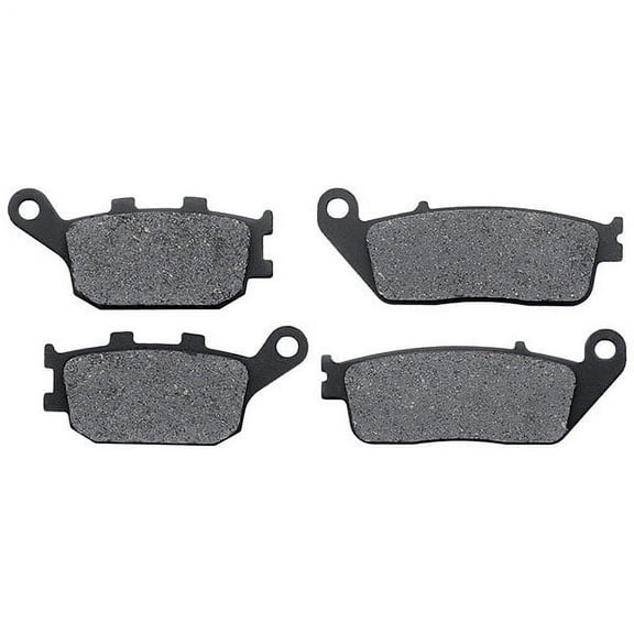 KMG Front + Rear Brake Pads Compatible with 2003-2007 Honda VTX 1300 S Retro - Non-Metallic Organic NAO Brake Pads Set