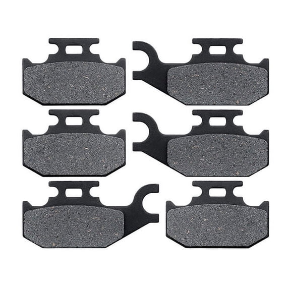 KMG Front + Rear Brake Pads Compatible with 2004-2005 John Deere Trail Buck 500 650 EX EXT - Non-Metallic Organic NAO Brake Pads Set