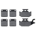 thumbnail image 1 of KMG Front + Rear Brake Pads Compatible with 2005-2006 Yamaha YFM 400 Kodiak Auto 4X4 - Non-Metallic Organic NAO Brake Pads Set, 1 of 4