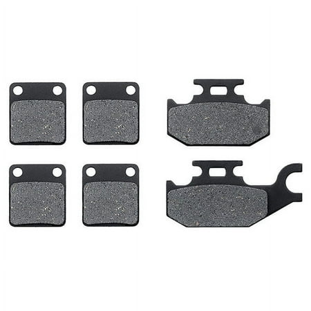 KMG Front + Rear Brake Pads Compatible with 2006-2010 Yamaha YFM 450 Wolverine Auto 4X4 - Non-Metallic Organic NAO Brake Pads Set