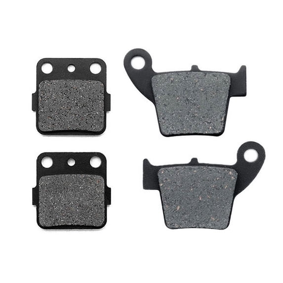 KMG Front + Rear Brake Pads Compatible with 2007-2011 Honda CRF 150 R RB - Non-Metallic Organic NAO Brake Pads Set