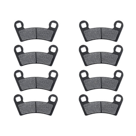 KMG Front + Rear Brake Pads Compatible with 2010-2011 Polaris 550 Sportsman X2 - Non-Metallic Organic NAO Brake Pads Set