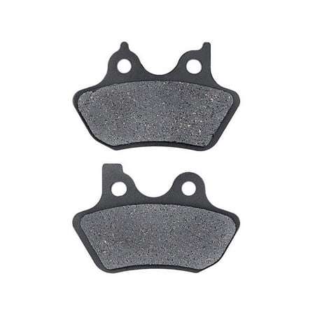 KMG Rear Brake Pads Compatible with 2000-2007 Harley FLHRi FLHR Road King - Non-Metallic Organic NAO Brake Pads Set