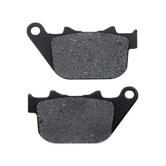 KMG Rear Brake Pads Compatible with 2004-2010 Harley XL 883 C Sportster Custom - Non-Metallic Organic NAO Brake Pads Set