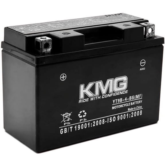 KMG YT9B-4-BS Battery Compatible with Yamaha 700 YFM70R Raptor 2006-2012 Sealed Maintenance Free 12V Battery High Performance SMF OEM Replacement Powersport Motorcycle ATV Snowmobile Watercraft