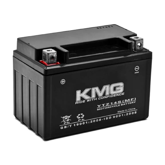 KMG YTZ14S Sealed Maintenance Free Battery High Performance 12V SMF OEM Replacement Powersport Motorcycle ATV Scooter