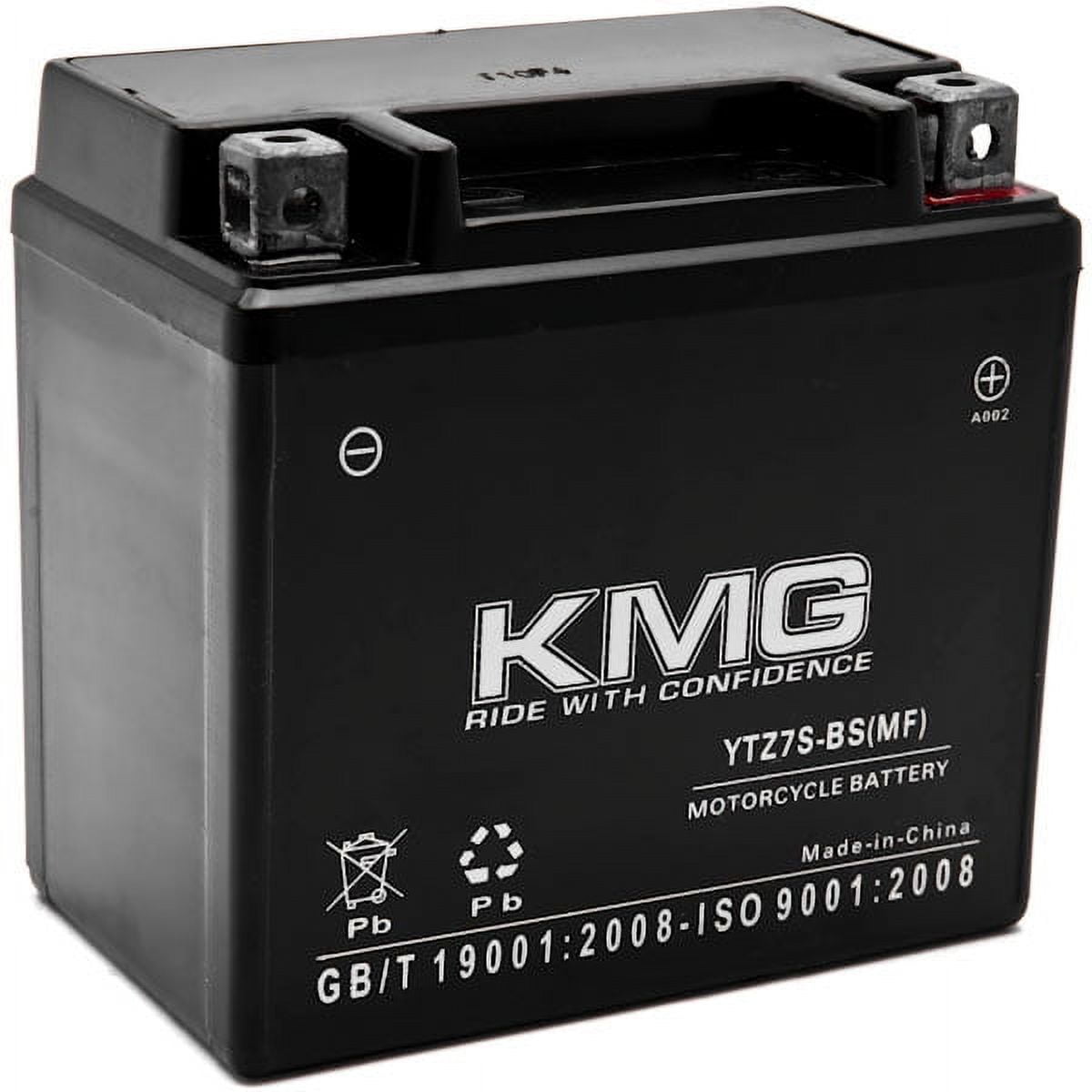 KMG YTZ7S Battery Compatible with E-Ton 50 Matrix 50 2010-2012 Sealed Maintenance Free 12V Battery High Performance OEM Replacement Powersport Motorcycle ATV Scooter Snowmobile Watercraft