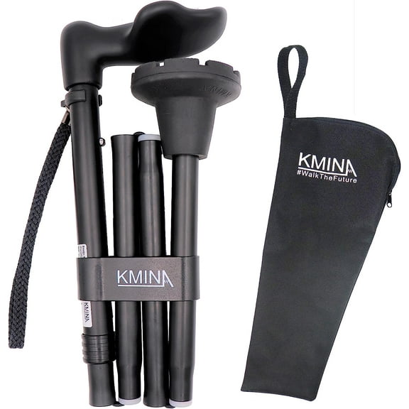 KMINA - Cane Ergonomic Handle (Right Hand), Ergonomic Cane Right Handed - Made in Europe