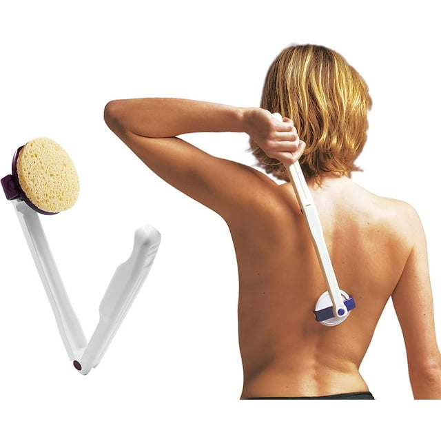 KMINA Folding Long Handled Lotion Applicator for Back (Includes