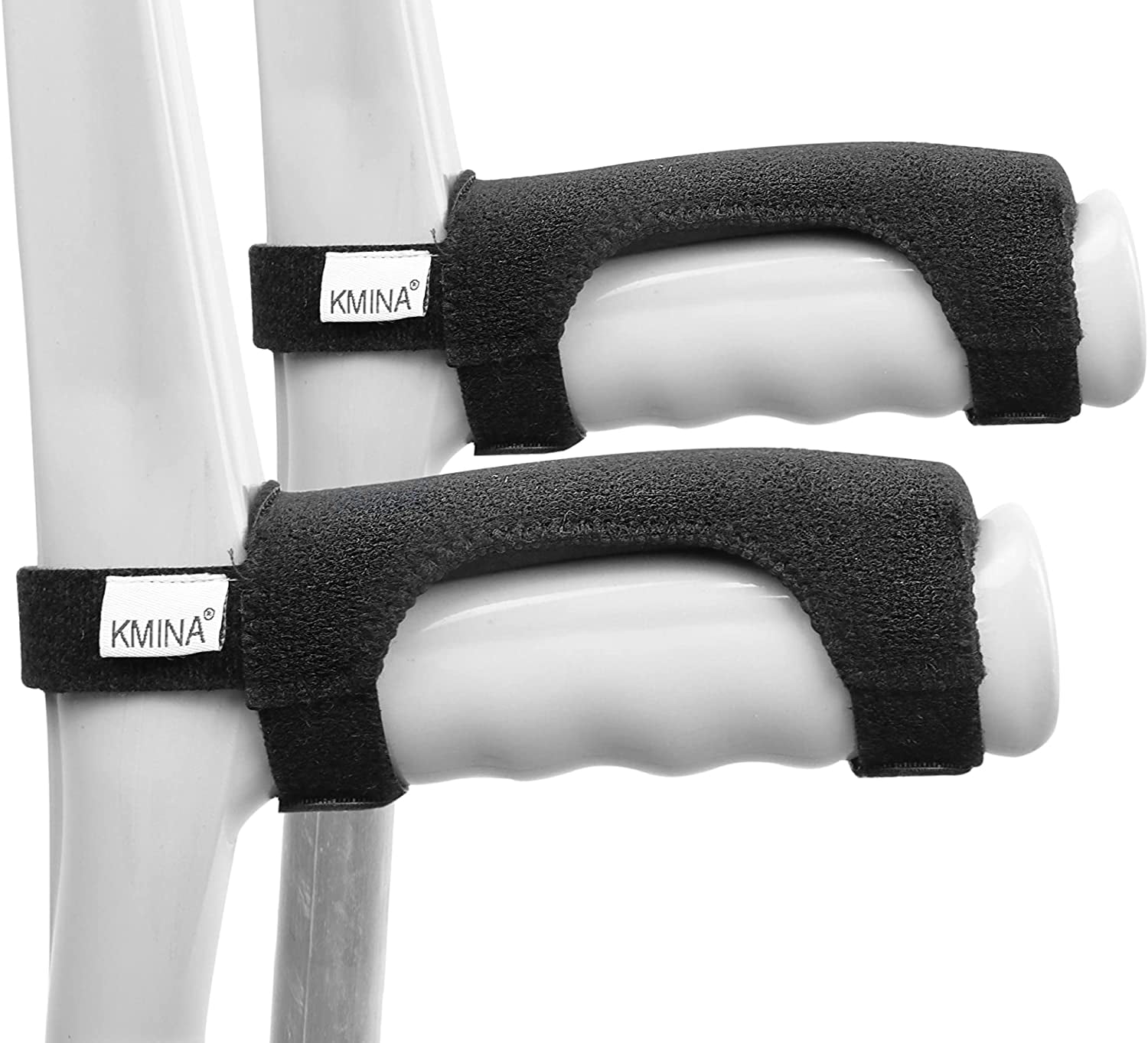 KMINA Forearm Crutch Pads with Velcro Straps (x2 Units), Pads for