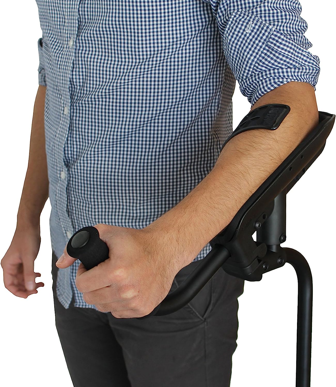 IWALKFree Hands & Pain Free Knee Crutch, Alternative to Crutches Black & Blue