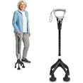 thumbnail image 1 of KMINA Quad Cane for Women and Men (Sturdy 3.3 lbs), 4 Prong Cane for Stability and Balance, Ergonomic Handle, Supports 350 lbs, Patented Design - Made in Europe, 1 of 9