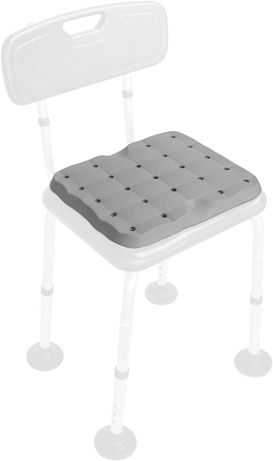 KMINA Shower Seat Cushion Waterproof 15.5 x12.5 x1.3 Stool not Included Bath Seat Cushion for Elderly Bath Chair Cushions for Seniors Made in Europe Walmart Business Supplies