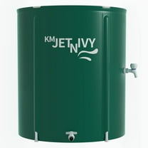 KMJETNIVY Rain Barrel Upgrade Anti-Collapse Collapsible Rainwater Collection System,Portable Water Storage Tank,Garden Water Catcher(Green,50G)