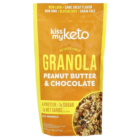 Kiss My Keto Granola, Peanut Butter & Chocolate , 9.5 oz (270 g)