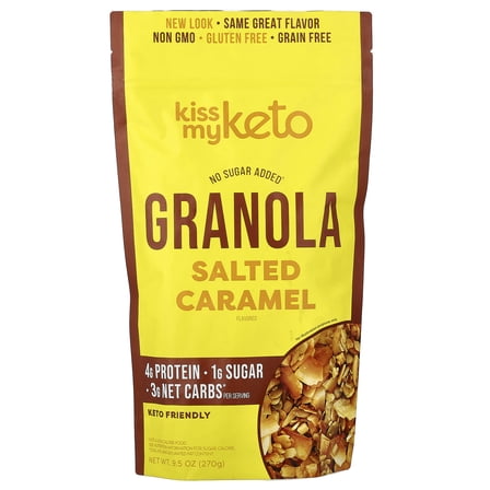 Kiss My Keto Granola, Salted Caramel, 9.5 oz (270 g)