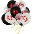thumbnail image 1 of KMMYS 15Pcs Halloween Balloons, Foil Emulsion Balloons for Halloween Party, Ghostly Halloween Decoration, Self-Sealing Balloons, Ribbon Hanging Ornaments, Fun Bar and Home Decor Prop, 1 of 5