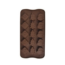 KMMYS 2Pcs Christmas Silicone Molds – Santa Claus, Gift Box, Christmas Tree & Snowflakes Designs, Non-Stick Chocolate Cake Moulds, Baking Supplies for Desserts, Chocolate, and Cake Decorations