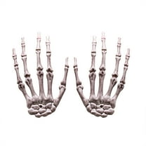 KMMYS 2Pcs Halloween Skeleton Claw Rack Ornament, Ghost Festival Decoration, Plastic Toy, Interactive Prop for Parties, Unique Haunting Decor, Creepy Hand Ornament