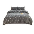 thumbnail image 1 of KMMYS 4-Piece Bed Set, Soft Water-Washed Polyester, Reversible Design, Fade-Resistant, Easy Care Bedding Set, Includes Quilt Cover, Pillowcases, and Sheet, Perfect for Modern Home Décor, 1 of 7