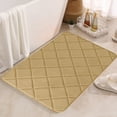 thumbnail image 1 of KMMYS Absorbent Non-Slip Bath Mat, Ultra-Soft Microfiber Plaid Floor Mat for Bathroom, Kitchen, Living Room, Bedroom, Machine Washable, Quick-Dry, for Tub and Shower Use, 1 of 6