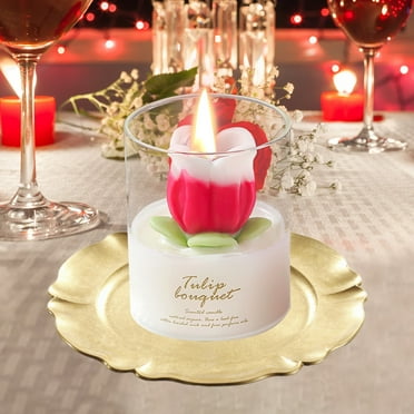KMMYS Aromatherapy Candle – Romantic Flower-Shaped Scented Candle, Relaxing & Calming, Eco-Friendly Soy Wax, Valentine’s Day Gifts