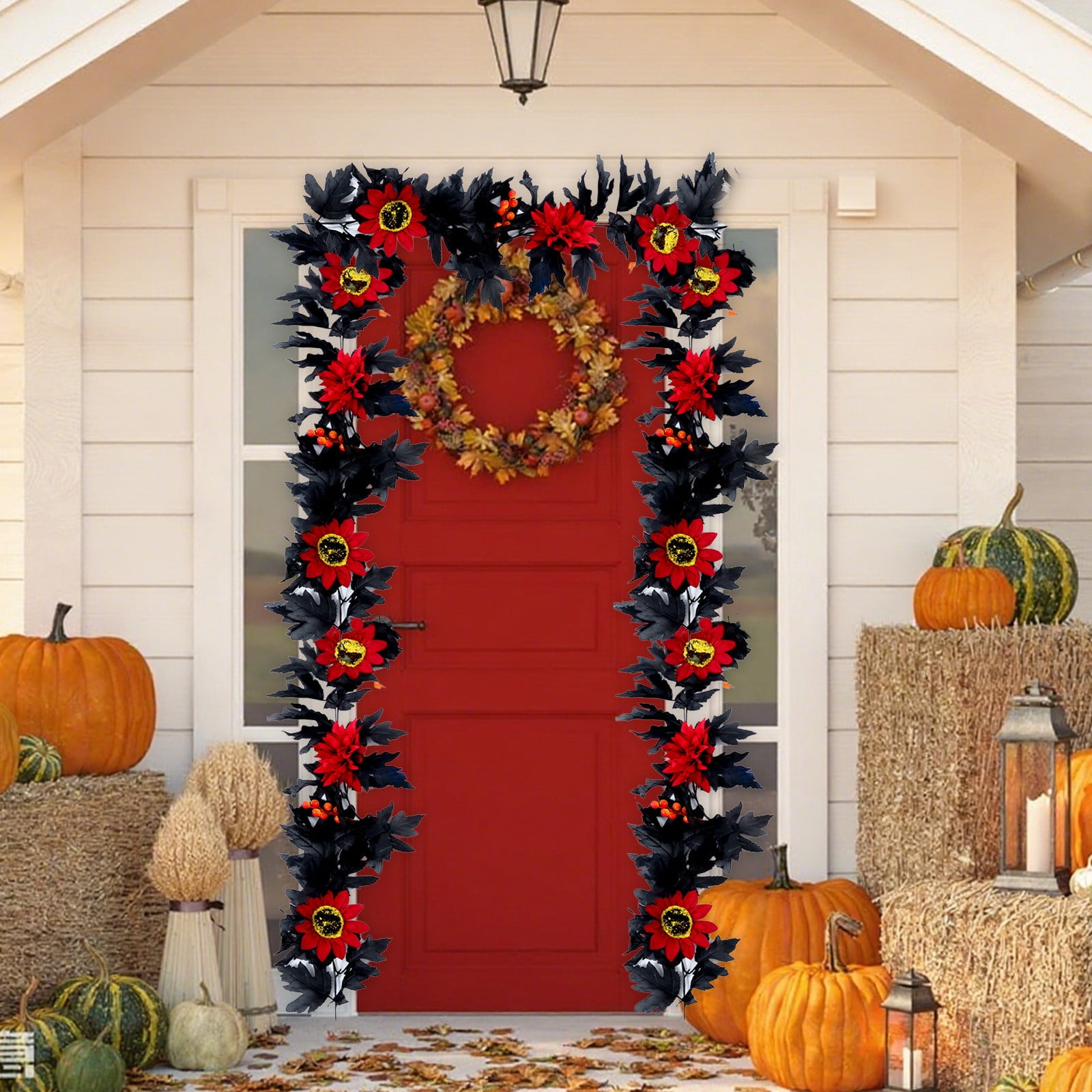 KMMYS Artificial Maple Leaf Rattan Decoration, Fall Home Decor, Autumn ...