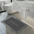 thumbnail image 1 of KMMYS Diatomaceous Bath Rug, Super Absorbent Quick Dry, Non-Slip Rubber Backing, Washable Bathroom Floor Mat for Bathtub, Shower Room, 16x24in, Easy to Clean, Modern Design, 1 of 9