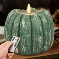 thumbnail image 1 of KMMYS Flameless Pumpkin Candle, Battery Operated Candle, Halloween Decoration, Cozy Ambiance, Vintage Style Home Decor, Remote Control Flickering Candle, Indoor Party Decoration, 1 of 5