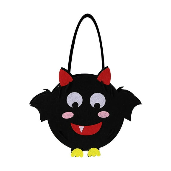 KMMYS Funny Bats Ghost Candy Gift Packaging, Halloween Treat Bag, Multi-functional Gift Wrapping, Reusable Non-woven Fabric, Ideal for Halloween Parties and Trick-or-Treating