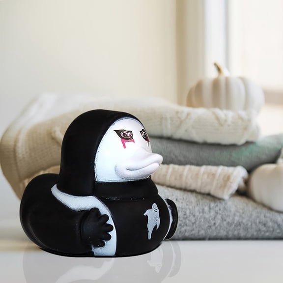 KMMYS Halloween Ghost Face Ducks, Interactive Pressable Decoration, Unique Centerpiece for Parties, Enamel Material, Fun Halloween Decor