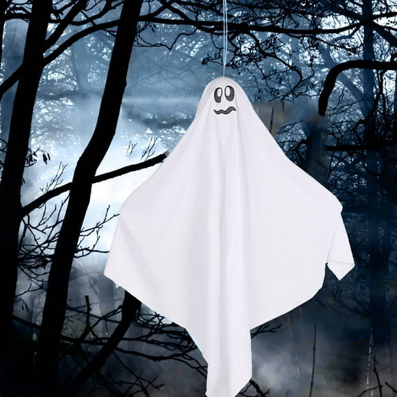 KMMYS Halloween Ghost Hanging Decorations, Outdoor Halloween Decor, Create Haunted Atmosphere, Perfect for Trick-or-Treaters, Add Thrill to Home Decor, Festive Ghost Decor