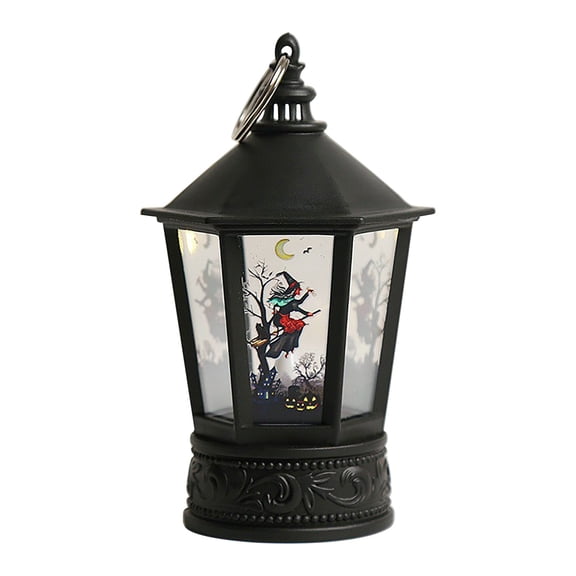 KMMYS Halloween LED Candle Lights, Battery Operated Hanging Lanterns, Decorative Lights for Party, Porch, and Home, Festival Decor with Pumpkin, Witch, Skull Patterns, Safe and Durable