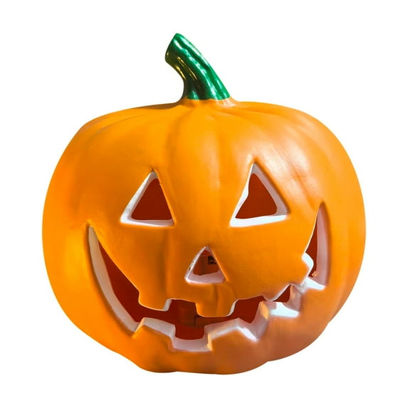 KMMYS Halloween Pumpkin Lantern Decor, Hollowed Out Glowing Pumpkin Prop, Shopping Mall Window Display Decor, Outdoor Scene Decoration, Indoor Outdoor Festive Decor, Durable Plastic Pumpkin Light